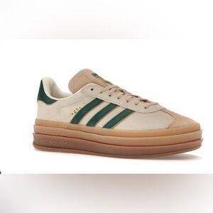 adidas Gazelle Bold 
Magic Beige Collegiate Green (Women's 5.5)